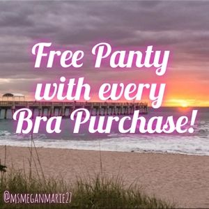 Free Panty with every Bra Purchase!